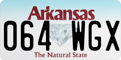 AR license plate 064WGX