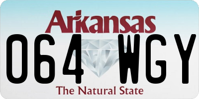 AR license plate 064WGY