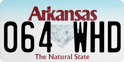 AR license plate 064WHD