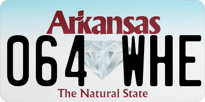 AR license plate 064WHE
