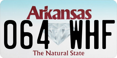 AR license plate 064WHF