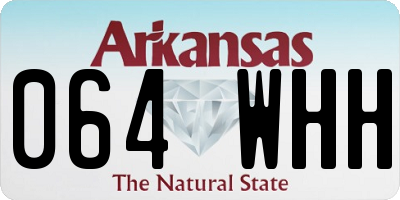 AR license plate 064WHH