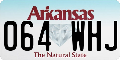 AR license plate 064WHJ