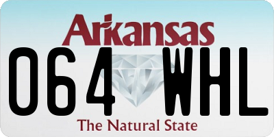 AR license plate 064WHL
