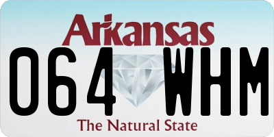 AR license plate 064WHM