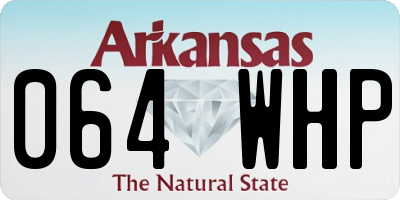 AR license plate 064WHP
