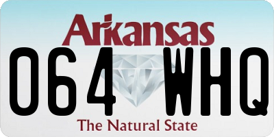 AR license plate 064WHQ