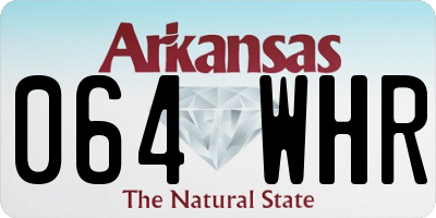 AR license plate 064WHR