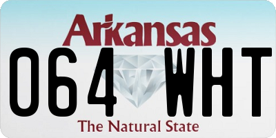 AR license plate 064WHT