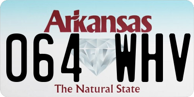 AR license plate 064WHV