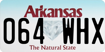 AR license plate 064WHX