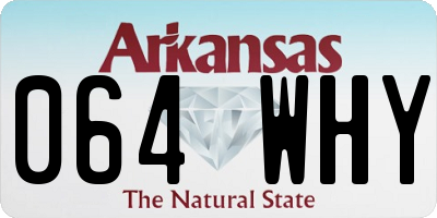 AR license plate 064WHY