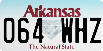 AR license plate 064WHZ