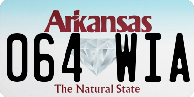 AR license plate 064WIA