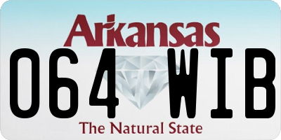 AR license plate 064WIB