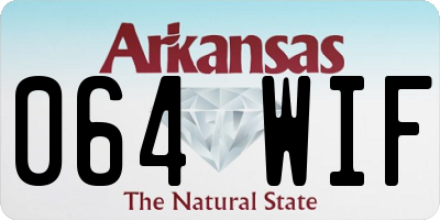 AR license plate 064WIF