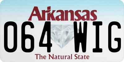 AR license plate 064WIG
