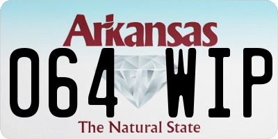 AR license plate 064WIP