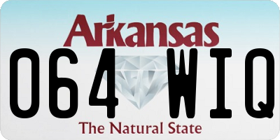 AR license plate 064WIQ