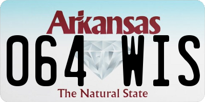 AR license plate 064WIS