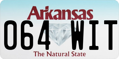 AR license plate 064WIT