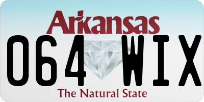 AR license plate 064WIX