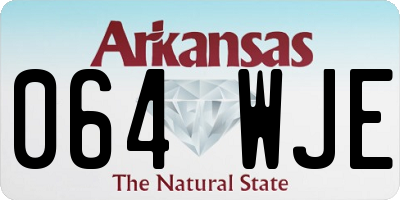 AR license plate 064WJE