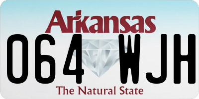 AR license plate 064WJH