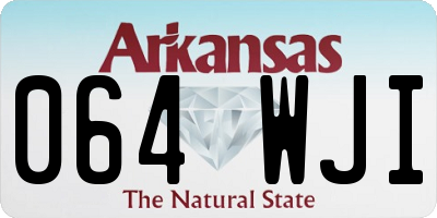 AR license plate 064WJI