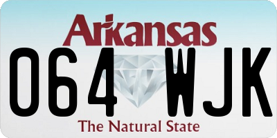 AR license plate 064WJK