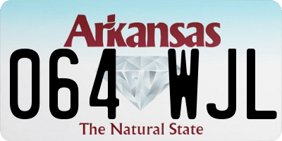 AR license plate 064WJL