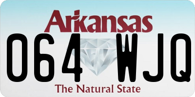 AR license plate 064WJQ