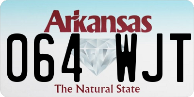 AR license plate 064WJT