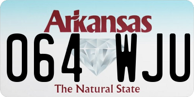AR license plate 064WJU
