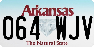 AR license plate 064WJV