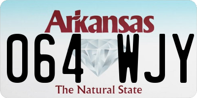 AR license plate 064WJY