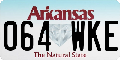 AR license plate 064WKE