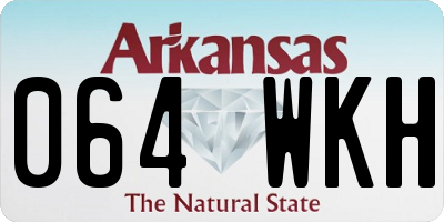 AR license plate 064WKH