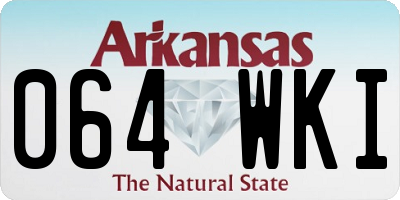 AR license plate 064WKI