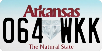 AR license plate 064WKK
