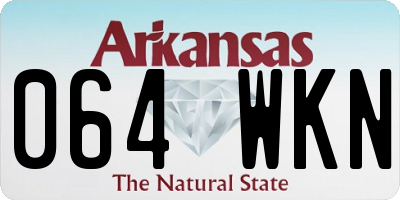 AR license plate 064WKN
