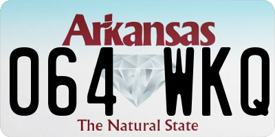 AR license plate 064WKQ