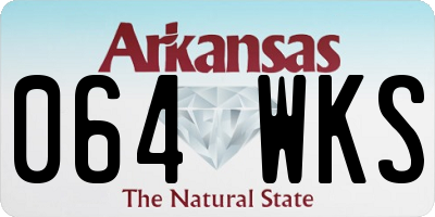 AR license plate 064WKS