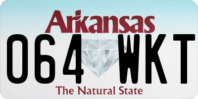 AR license plate 064WKT