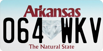 AR license plate 064WKV