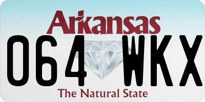AR license plate 064WKX