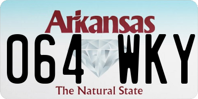 AR license plate 064WKY