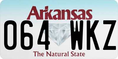 AR license plate 064WKZ