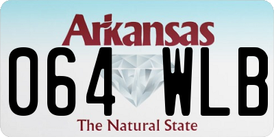 AR license plate 064WLB