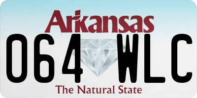 AR license plate 064WLC